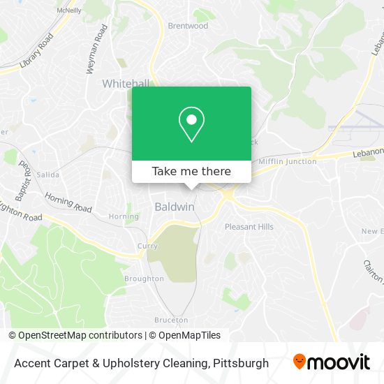 Accent Carpet & Upholstery Cleaning map