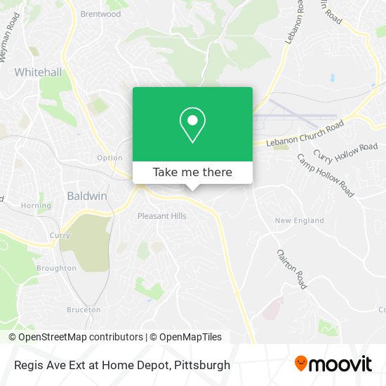 Regis Ave Ext at Home Depot map