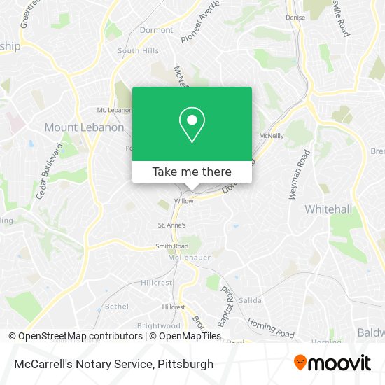 McCarrell's Notary Service map