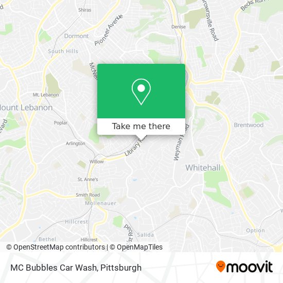 Mapa de MC Bubbles Car Wash