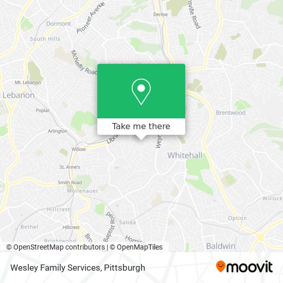 Wesley Family Services map