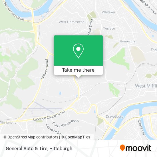 General Auto & Tire map