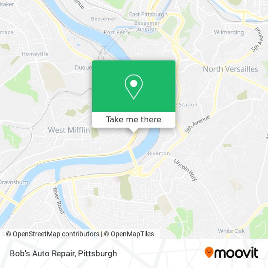 Bob's Auto Repair map