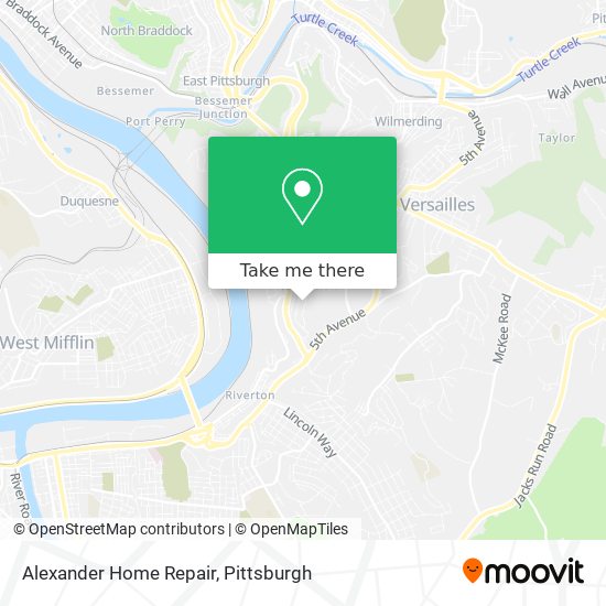 Alexander Home Repair map