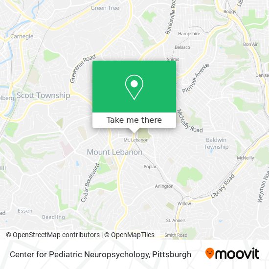 Mapa de Center for Pediatric Neuropsychology