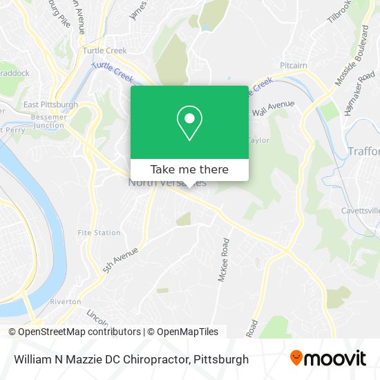 Mapa de William N Mazzie DC Chiropractor
