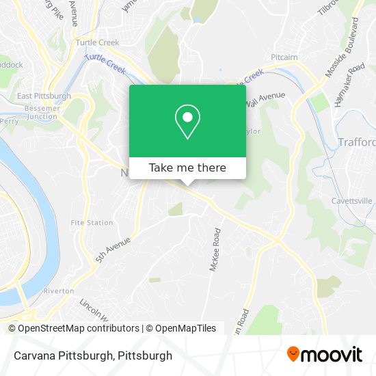 Mapa de Carvana Pittsburgh