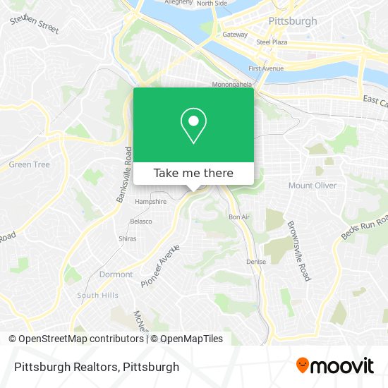 Mapa de Pittsburgh Realtors