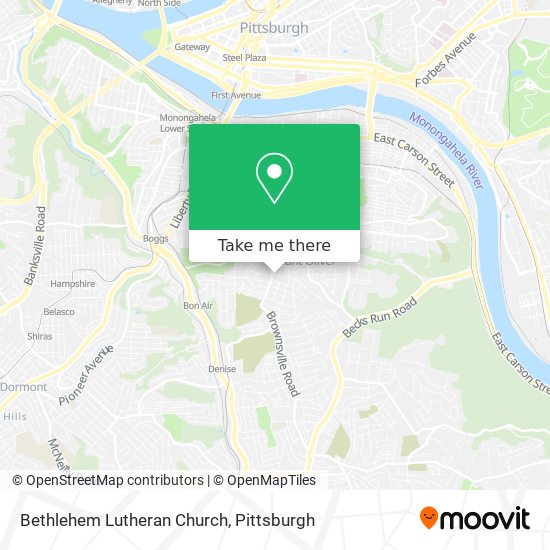 Mapa de Bethlehem Lutheran Church