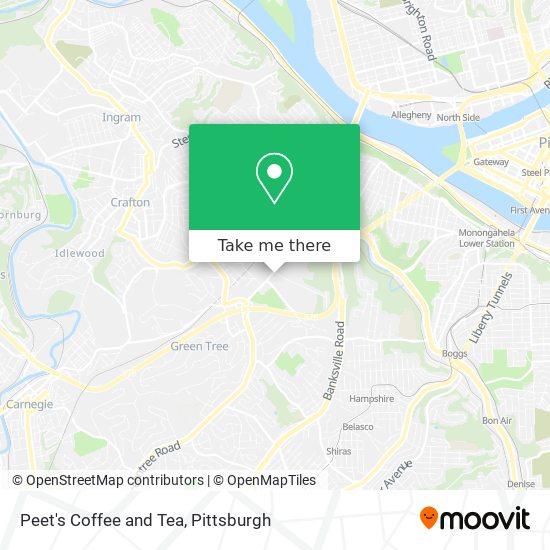 Peet's Coffee and Tea map