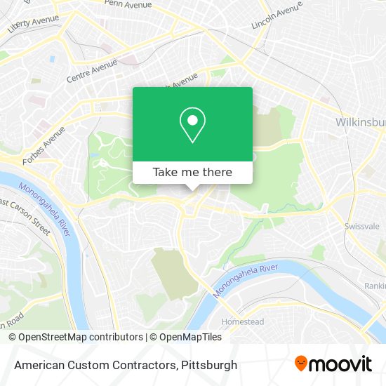 American Custom Contractors map