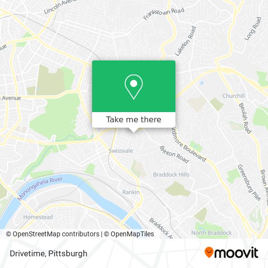 Drivetime map