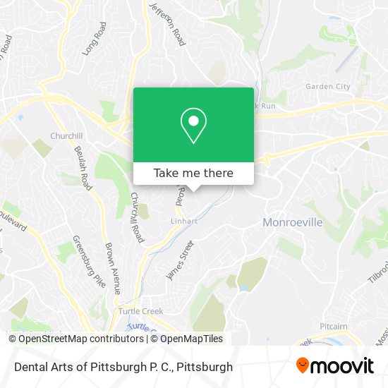 Dental Arts of Pittsburgh P. C. map