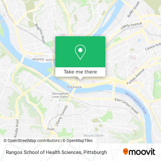 Rangos School of Health Sciences map