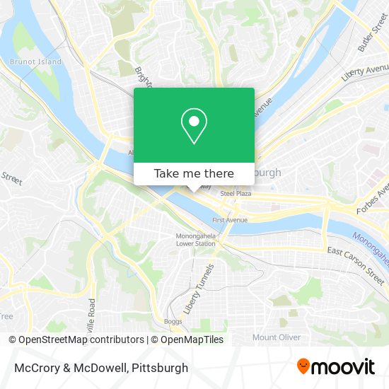 McCrory & McDowell map