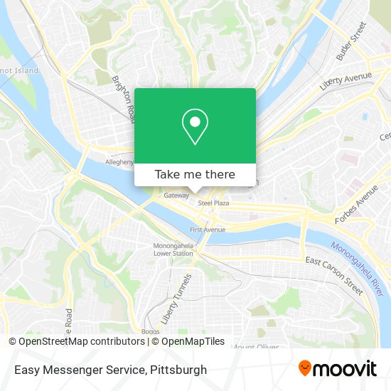 Mapa de Easy Messenger Service