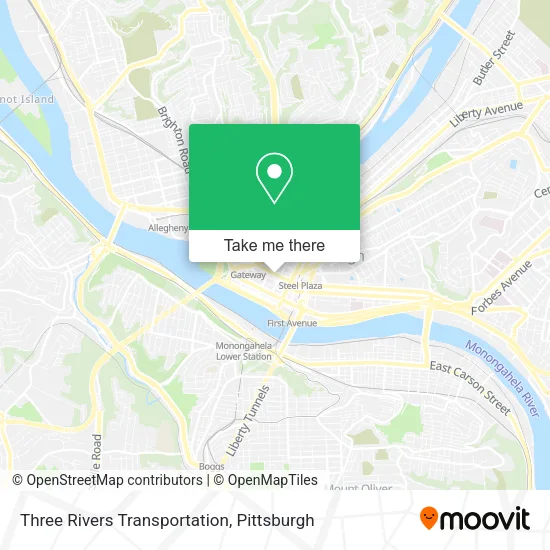 Mapa de Three Rivers Transportation