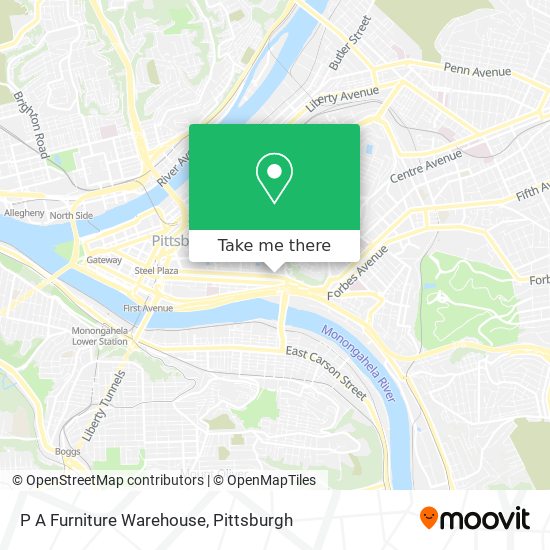 Mapa de P A Furniture Warehouse