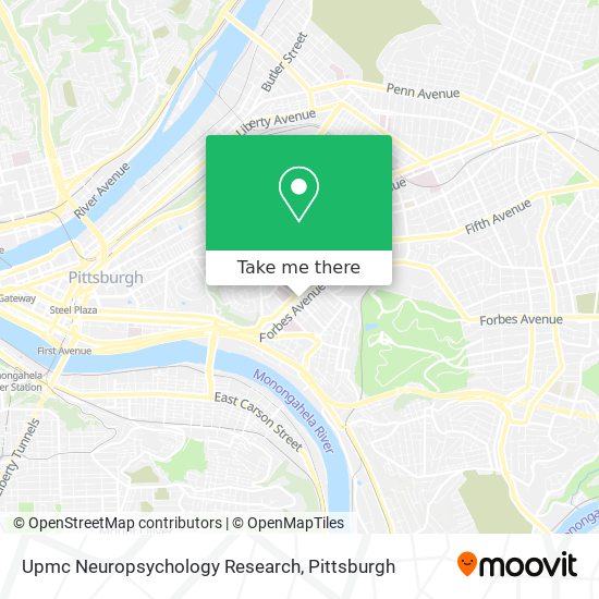 Upmc Neuropsychology Research map