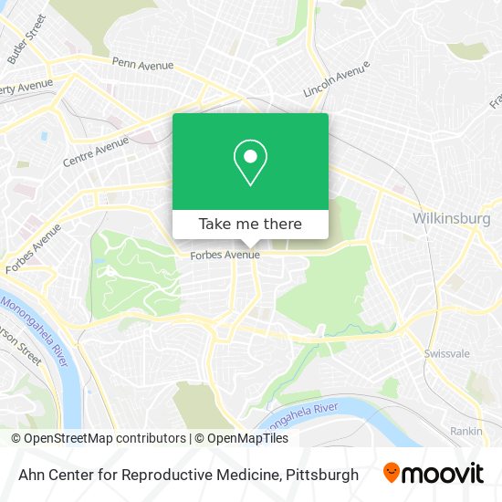 Mapa de Ahn Center for Reproductive Medicine