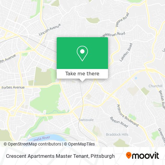 Mapa de Crescent Apartments Master Tenant