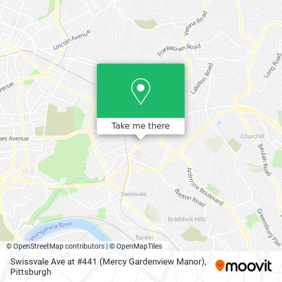 Mapa de Swissvale Ave at #441 (Mercy Gardenview Manor)