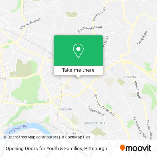 Mapa de Opening Doors for Youth & Families