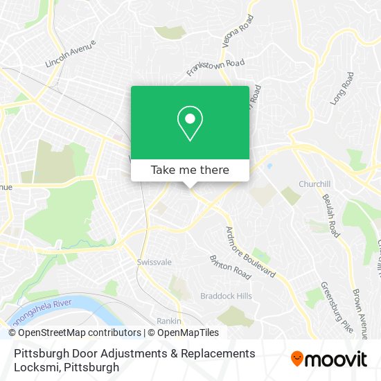 Pittsburgh Door Adjustments & Replacements Locksmi map