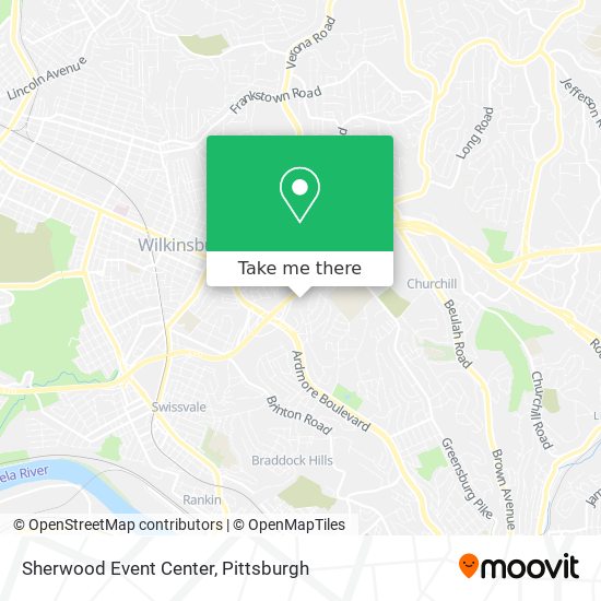 Sherwood Event Center map
