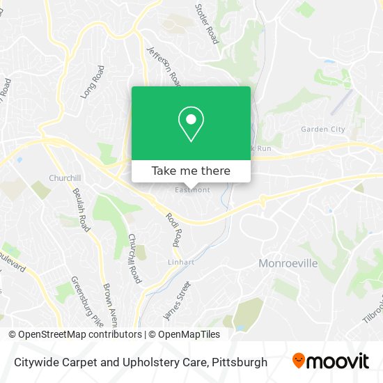 Citywide Carpet and Upholstery Care map