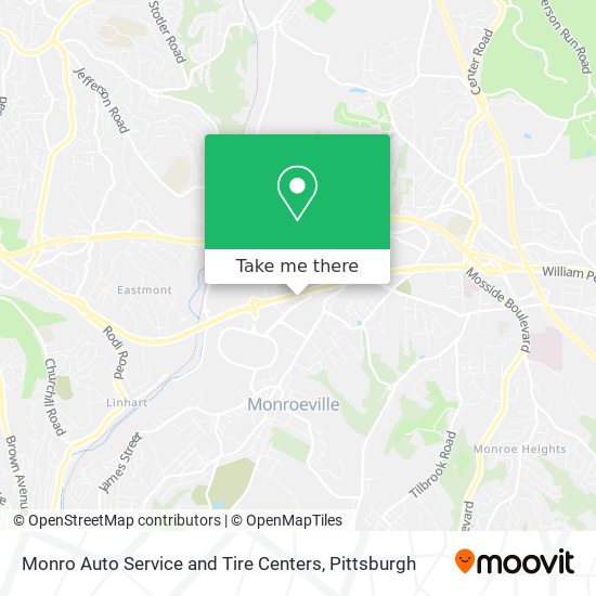 Mapa de Monro Auto Service and Tire Centers