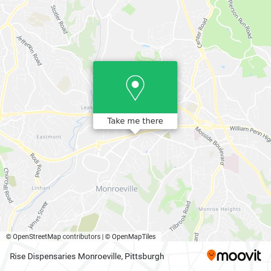 Mapa de Rise Dispensaries Monroeville