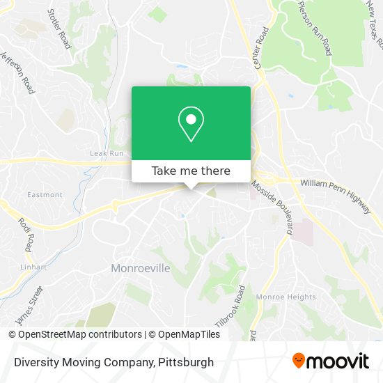 Diversity Moving Company map