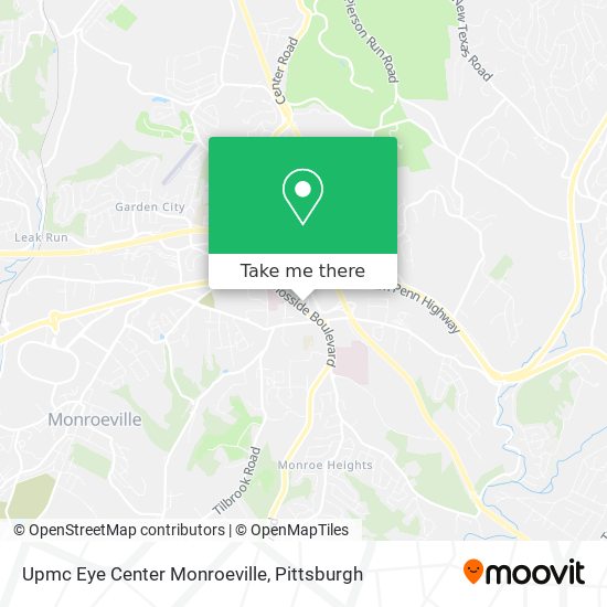 Mapa de Upmc Eye Center Monroeville