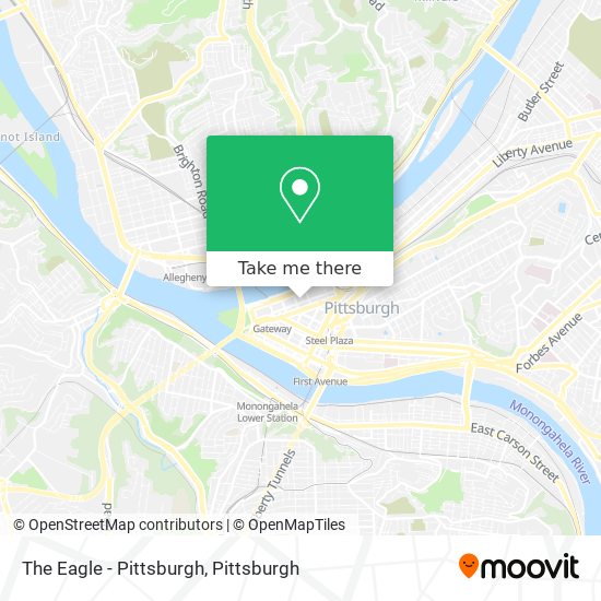 The Eagle - Pittsburgh map