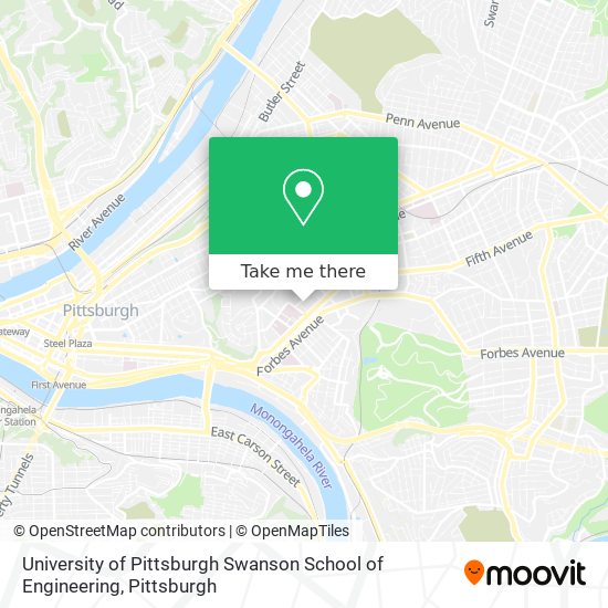 University of Pittsburgh Swanson School of Engineering map