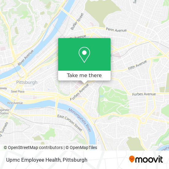 Upmc Employee Health map