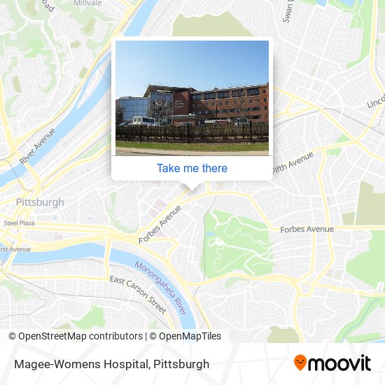 Magee-Womens Hospital map