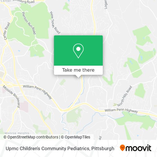 Mapa de Upmc Children's Community Pediatrics