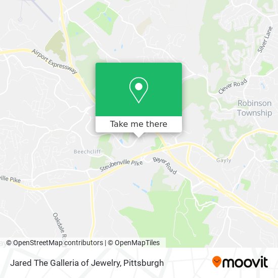 Jared The Galleria of Jewelry map