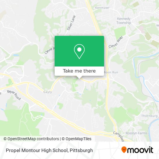Mapa de Propel Montour High School