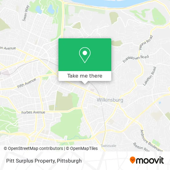 Pitt Surplus Property map