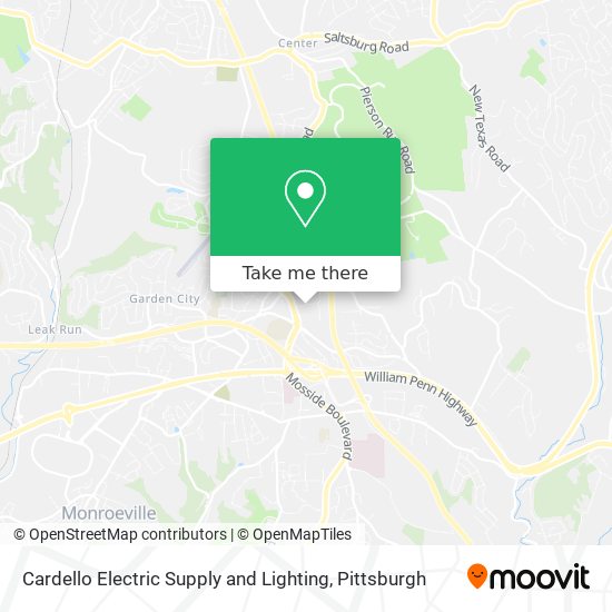 Mapa de Cardello Electric Supply and Lighting