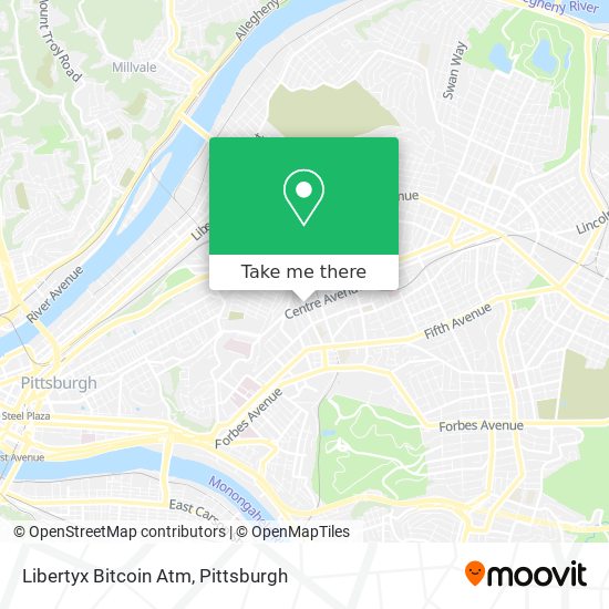 Mapa de Libertyx Bitcoin Atm