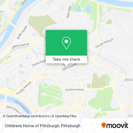 Childrens Home of Pittsburgh map