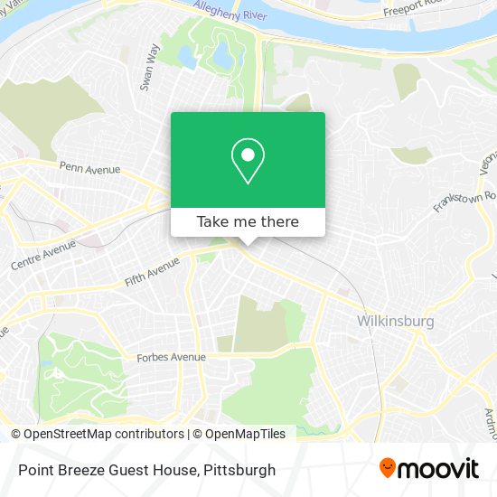 Point Breeze Guest House map