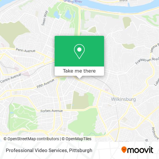 Professional Video Services map