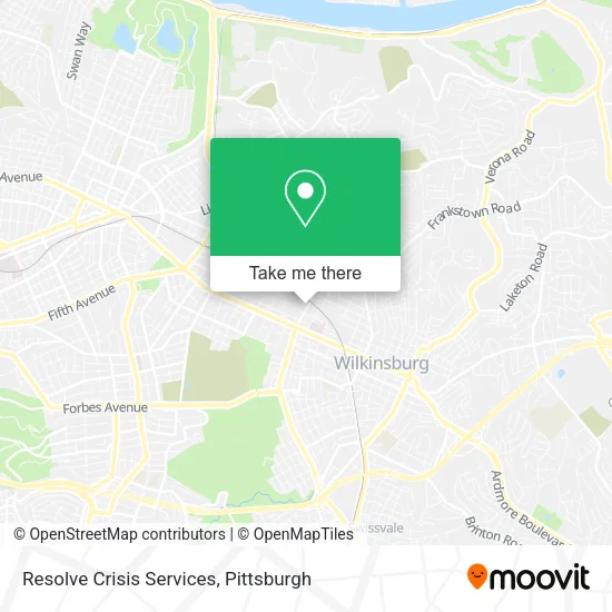 Resolve Crisis Services map