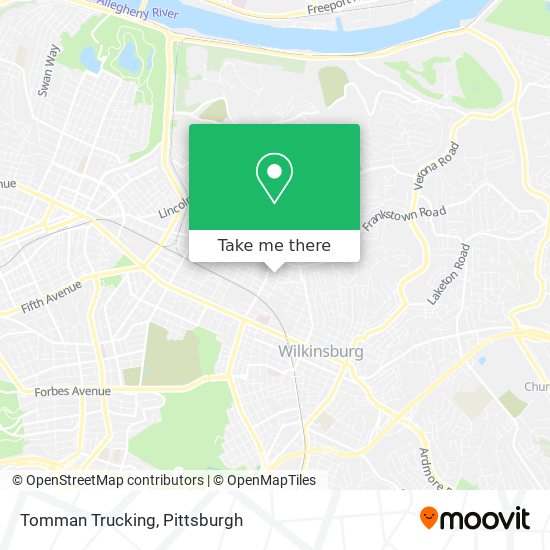 Mapa de Tomman Trucking