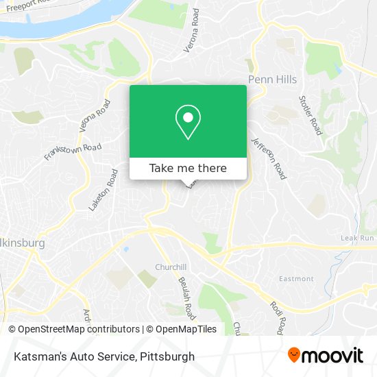 Mapa de Katsman's Auto Service